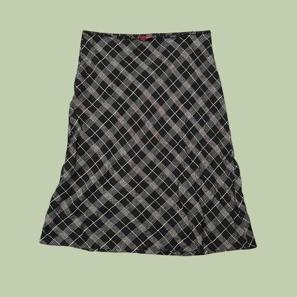 🌥️plaid/tartan midi skirt - Picture 1 of 3